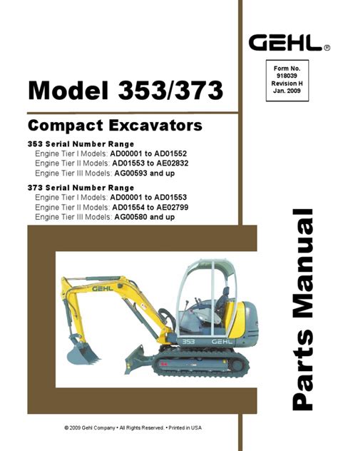 gehl 353 mini excavator parts|gehl 353 parts diagram.